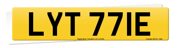 Registration number LYT 771E